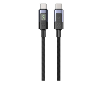 Kabel Unitek Przewód USB-C PD 60W  z wyświetlaczem 2m z oplotem